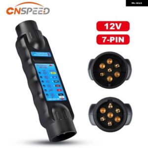 トレーラーソケットテスタートウバープラグソケット診断ツール 7 ピン 12V キャラバン牽引トウバーライト配線テスター