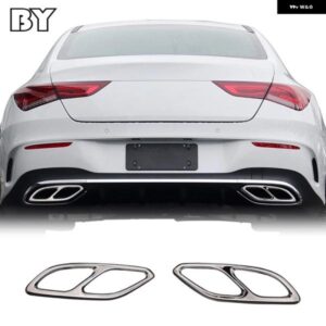 マフラーテールカバー トリム メルセデス CLA クラス C118 W118 2020-2023 スタイリング 装飾 自動車 ステッカー