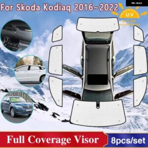 サイドウィンドウサンシェード シュコダ コディアック 2018 NS7 2016 2022 フロントガラス 日焼け防止バイザーカバー 2017 2019 2020