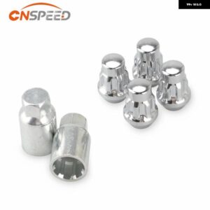 4個 12X1.5MM 合金ロックホイールナットテーパーセキュリティボルトキー防止レーシングカーホイールロックラグナットボルト付き