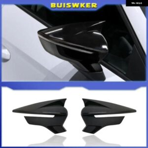 ブラックミラーキャップ セアト レオン 5F MK3 ST クプラ 2013-2020 イビサ MK5 アロナ 2017-2018 カーサイド バックミラー カバー