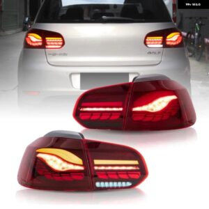 フル LED テールライト リアランプ MK6 ゴルフ R20 GTD 2008-2014 VW ゴルフ 6 ドラゴン スケール テールライト M4 デザイン DRL ウィンカー