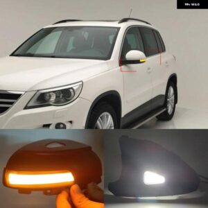 VW シャラン 2012-2015 ティグアン 2008-2016 ダイナミック ライトバックミラーサイドミラーウィンカー LED リピーターライト プ