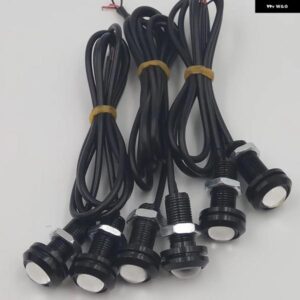 10個 /パック 18/23MM DRL デイライト デイタイム ランニングライトバックアップパーキング信号カーランプ LED イーグルアイ 12V