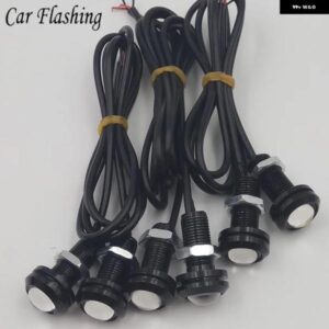 10個 /パック 18/23MM DRL デイライト デイタイム ランニングライトバックアップパーキング信号カーランプ LED イーグルアイ 12V