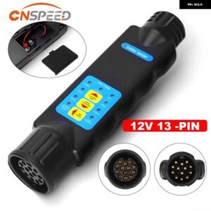 12V トレーラーソケットテスタートウバープラグソケット診断ツール 13 ピンキャラバン牽引トウバーライト配線テスター