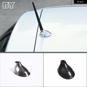 ABS カーボンパターン/ブライト フィアット 500 2010-2015 シャークフィンアンテナカバー