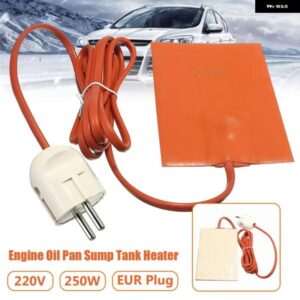 エンジン オイルパンサンプタンクヒーターパッド 250 ワットシリコーンオイル加熱パッド エンジン オイルタンク摩耗 EU プラグ 110-220V
