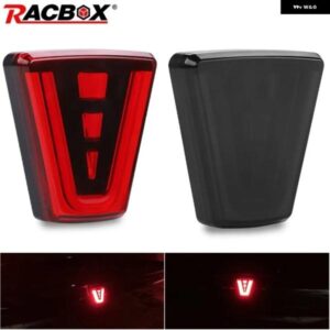 F1 トライアングルスタイル LED リアテールブレーキライトパイロットライトストップ安全ライトスポーツ点滅ハザードストロボブレーキ信号ランプ