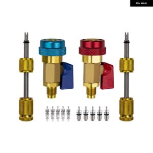 R134A R12 バルブコアリムーバーインストーラー/交換ハイローサイドシュレーダーバルブリペアツール