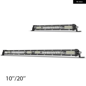 RACBOX 10 20インチ スーパースリム LED ワークライトバー単列スポットフラッドコンボビーム ヘッドライト 12V 24V フォグ運転車作業ライト