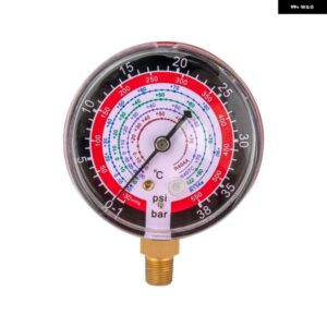 高圧赤色圧力計エアコン冷媒 R134A R22 R12 R404A 0-35KG/CM2 0-500PSI
