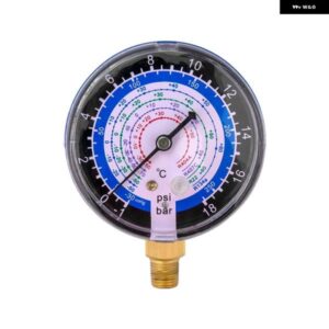 低青色圧力計エアコン冷媒 R134A R22 R12 R404A 0-15KG/CM2 0-350PSI