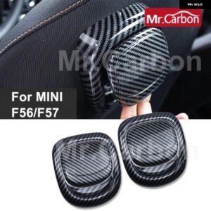カーシート バックレストハンドルカバー シェルカーボン ステッカー ミニクーパーS JCW F56 F57 インテリア スタイリング