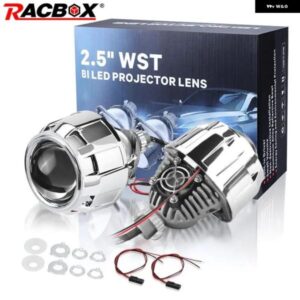 BI LED プロジェクターレンズ 2.5インチ HD ガラス ヘッドライト レンズ HI/LO ビーム ヘッドランプ RETROH4 H7 HB3 HB4 9005 9006 アセンブリ