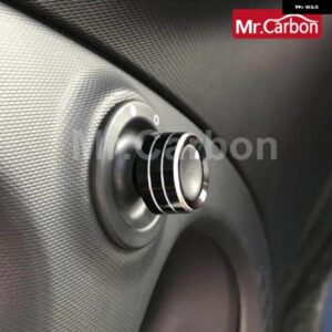 バックミラー アジャスター ノブ 装飾 カバー メルセデス スマート 453 フォーツー フォーフォー インテリア スタイリング