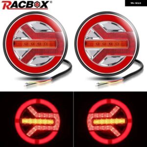 5.5インチ ラウンド LED テールライト 12V 24V トラックリア テールライト バン RV トラックトレーラーピックアップ ダイナミック ウィンカーストップ