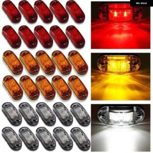 10個 ハザード灯 12V 24V LED トレーラーカミオンオレンジ LED サイドマーカー トラックパーキング灯トラック部品
