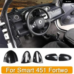 カースタイリング 装飾 カバー シェルカーボン インテリア ABS ステッカー オールドスマート 451 フォーツー