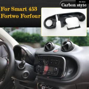 ダッシュボード トリムカバー センターコントロールパネルABSケース メルセデススマート453フォーツーフォーフォーカー インテリア