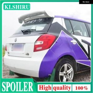 カースタイリング ABS プラスチック 未塗装プライマーリアトランク ブーツ リップウイング リアスポイラー シュコダファビア 2006-2017