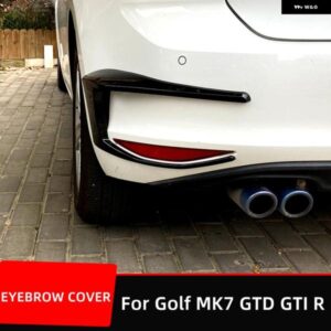 ゴルフ 7 MK7 GTD GTI2013-2016 リアバンパー サイドスプリッターカナード フォグランプ ライト エアベント サイドトリムカバー 外装アクセサリー