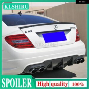 W204 クーペ 2ドア C クラス C180K C200 スポイラー 2008-2014 ABS プラスチック テール翼装飾リアトランク スポイラー