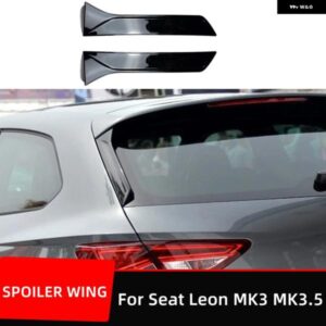ペア黒リアウィンドウサイドカースポイラー ウイング シート レオーネ 5F FR MK3 MK3.5 2012-2021 スタイリング自動カナードスプリッター