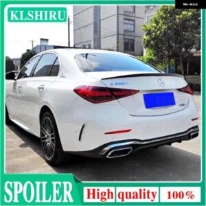 ABS メルセデス W206 スポイラー 4ドア セダン C クラス AMG /C63 スタイル C200 C260 ウィング未塗装ラッカー色 2020-2021