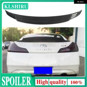 インフィニティ G37 4ドア ベース セダン 2009 - 2013 G25 2011 - 2012 カーボン/FRP 未塗装リアトランク ブーツ リップスポイラー ウイング