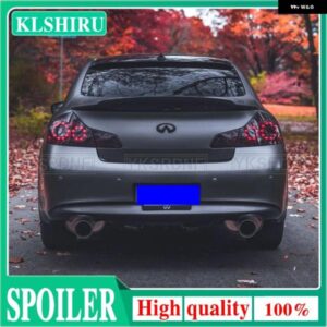 カーボンリアトランク ブーツ リップスポイラー ウィングインフィニティ G37 4ドア セダン 2009-2013 G25 2011-2013 リアスポイラー ウィング