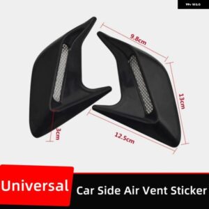 2個 サイド エアベント 換気グリルカバー 吸気フード装飾外装 ステッカー アクセサリー