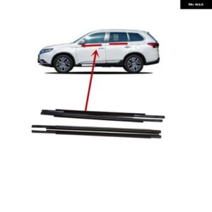 4個 外側クロームブラック窓ゴムアウトランダー GF GG 2013-2020 5727A291 ガラスプロテクターウェザーストリップ エアトレック