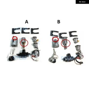 キット 2 モデル点火スペアタイヤドアロック パジェロ V20 1989-1999 シリンダーキーモンテロ V30 グローブボックス ロック 4G54 MR259111