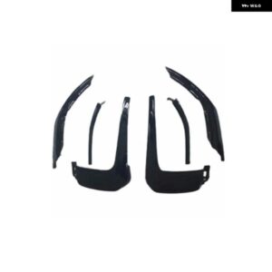 6ピース ブラック デコレーション ストリップ アウトランダー 2013-2020 フロントカバー エアトレック グリル 6407A146 6407A141 アップミドルダウン