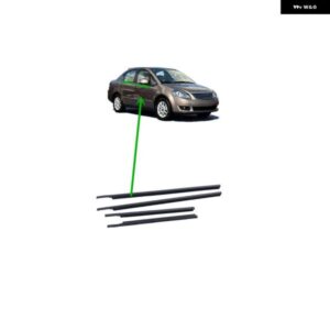 スズキ 4個 ブラック外側窓ガラスゴム SX4 サルーン 83821-56K00-000 ウェザーストリップ SX4 SADEN ガラスプロテクタ