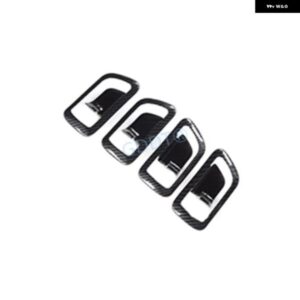 4ピース カーボンインナードアハンドル ステッカー パジェロ V97 V93ドア ロックフレームモンテロ V98 インナードアボウル V73 2000-2022
