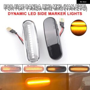 2個 3000K LED サイドマーカー ウィンカー 51717793 51942933 フィアット パンダ 169 グランデ プント 199 ランチア ムーサ 350