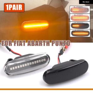 フィアット パンダ 169 グランデ プント インクル EVO DOBLO FIORINO LINEA IDEA 2個 ダイナミック LED サイドマーカー ライトリピーターウインカー ランプ
