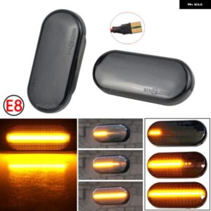 カーアクセサリー LED ダイナミック ウィンカー ライト サイドマーカー シーケンシャルウインカー ランプ VW ゴルフ 3 4 MK3 MK4 パサート 3BG ポロ 6N 9N