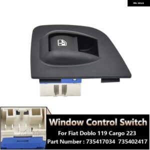 フィアット ドブロ 119 カーゴ 223 1.9 D マルチジェット 2005/09/01 電力マスターウィンドウスイッチ パネル 735402417