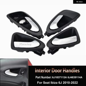 マットフロントリア左右 インテリアドア ハンドルシート イビサ 6J 2010-2022 6J1837113A 6J1837114A 6J4839113A
