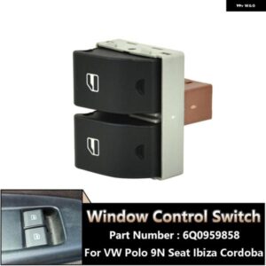 6Q0959858 6Q0959858A 車電動ウィンドウ コントロール スイッチ VW ポロ 9N シート イビサコルドバ 2002-2009 自動