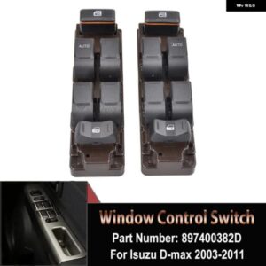 897400382D 左と左右側電動 パワーウィンドウ スイッチ いすゞ D-MAX 2003 2004 2005-2011 カーアクセサリー