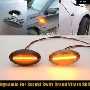スズキ ダイナミック LED サイドマーカー ウィンカー ライトインジケーターリピーターカーランプ スイフトジミーグランドビターラ SX4 XL7