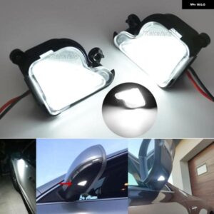 LED アンダーサイドミラー ライトランプ パドルランプ 2個 6000K ホワイト シュコダ オクタヴィア 2 1Z 2004-2013 オクタヴィア 3 MK3 5E 2012-20
