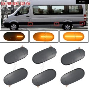 ダイナミック LED サイドマーカー ライトサイドリピーターランプ ウィンカー ライトパネル ランプ フォルクスワーゲン クラフター 2006 ベンツ スプリンター