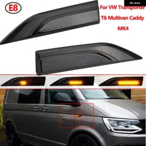 2個 ダイナミックウインカー インジケータ サイドマーカー ウィンカー ライト VW トランスポーター T5 T6 マルチバン MK4 LED シーケンシャルランプ