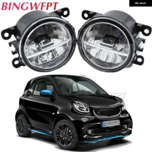 ペア LED フォグライト アセンブリスマート フォーツー W453 2014-2019 H11 車フォグデイタイム ランニングランプ DRL 高輝度