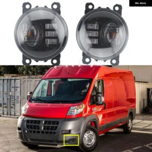 2個 フォグライト デイタイムランニングライトフロントバンパー LED フォグランプ DRL 12V フィアット DUCATO 250 RAM プロマスター 1500 2500 3500